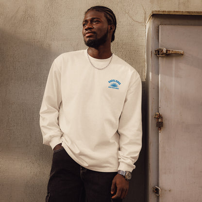 Man Wearing Longsleeve Born from Wave Shirt